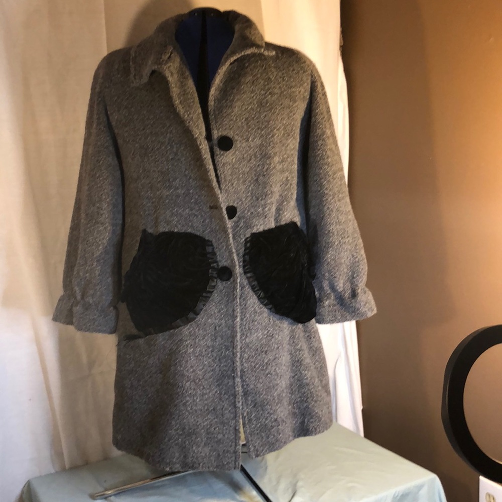 Vintage Alpaca and Merino Wool Bill Blass Swing Coat